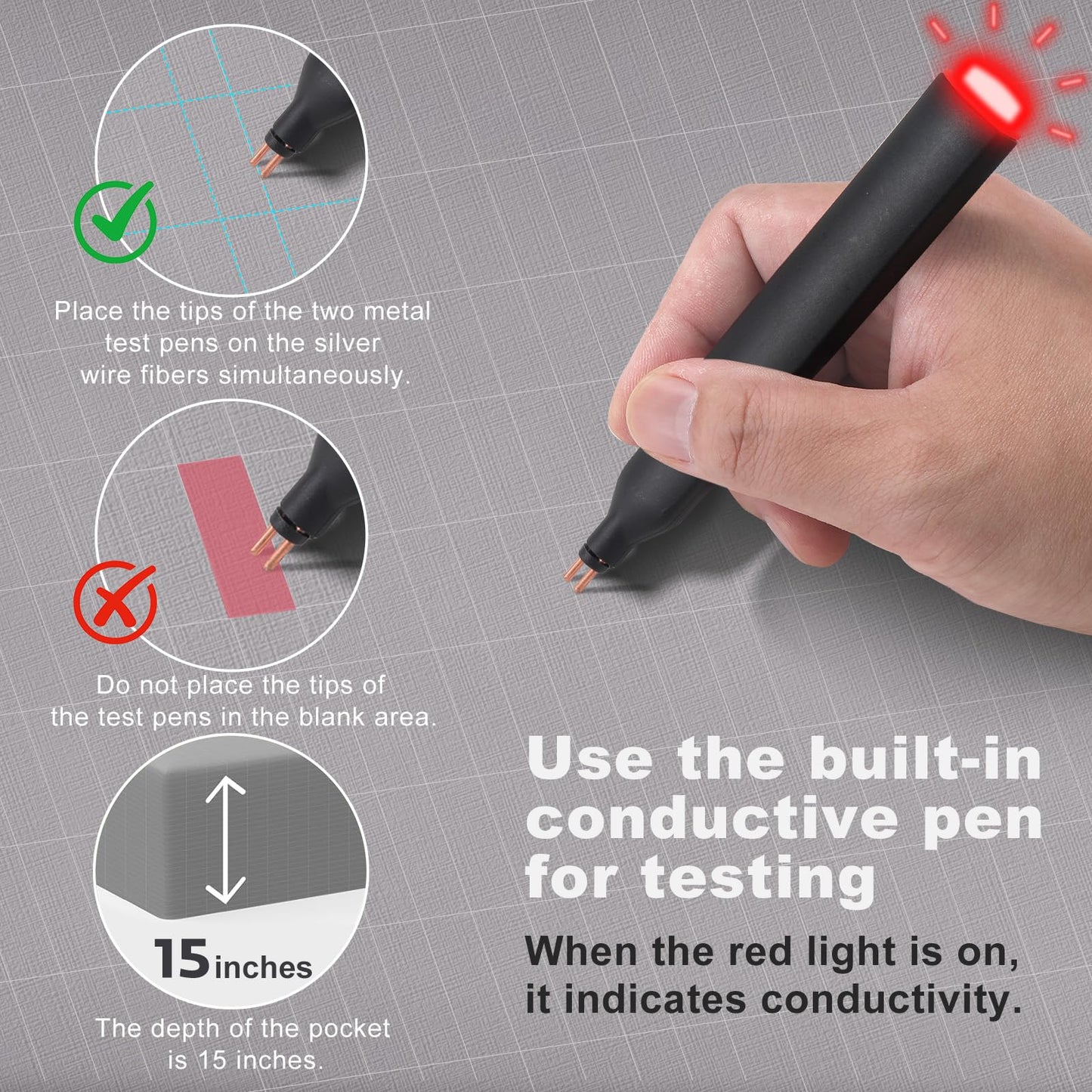 Grounding Sheets King, 90% Organic Cotton+ 10% Pure Silver Fiber,Grounded Bed Sheet Kit, Deep Pocket Grounded Bed Sheet, Relieves Pain - Used for Healthy Sleep Therapy (Gray, King)