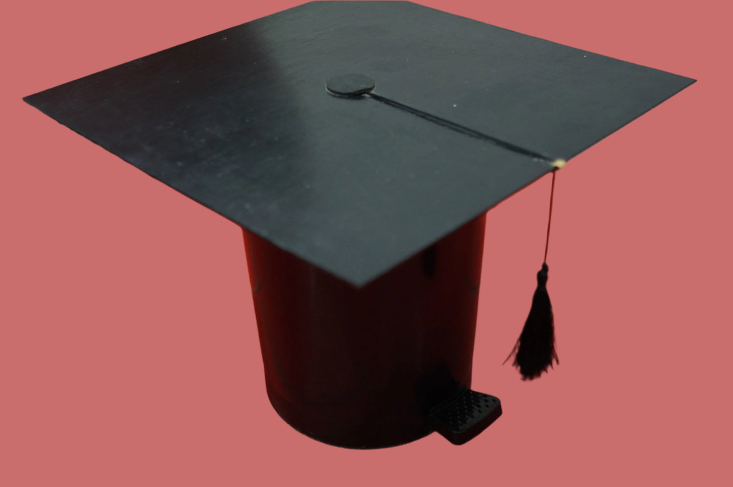 Trash Bin Squat Mortarboard