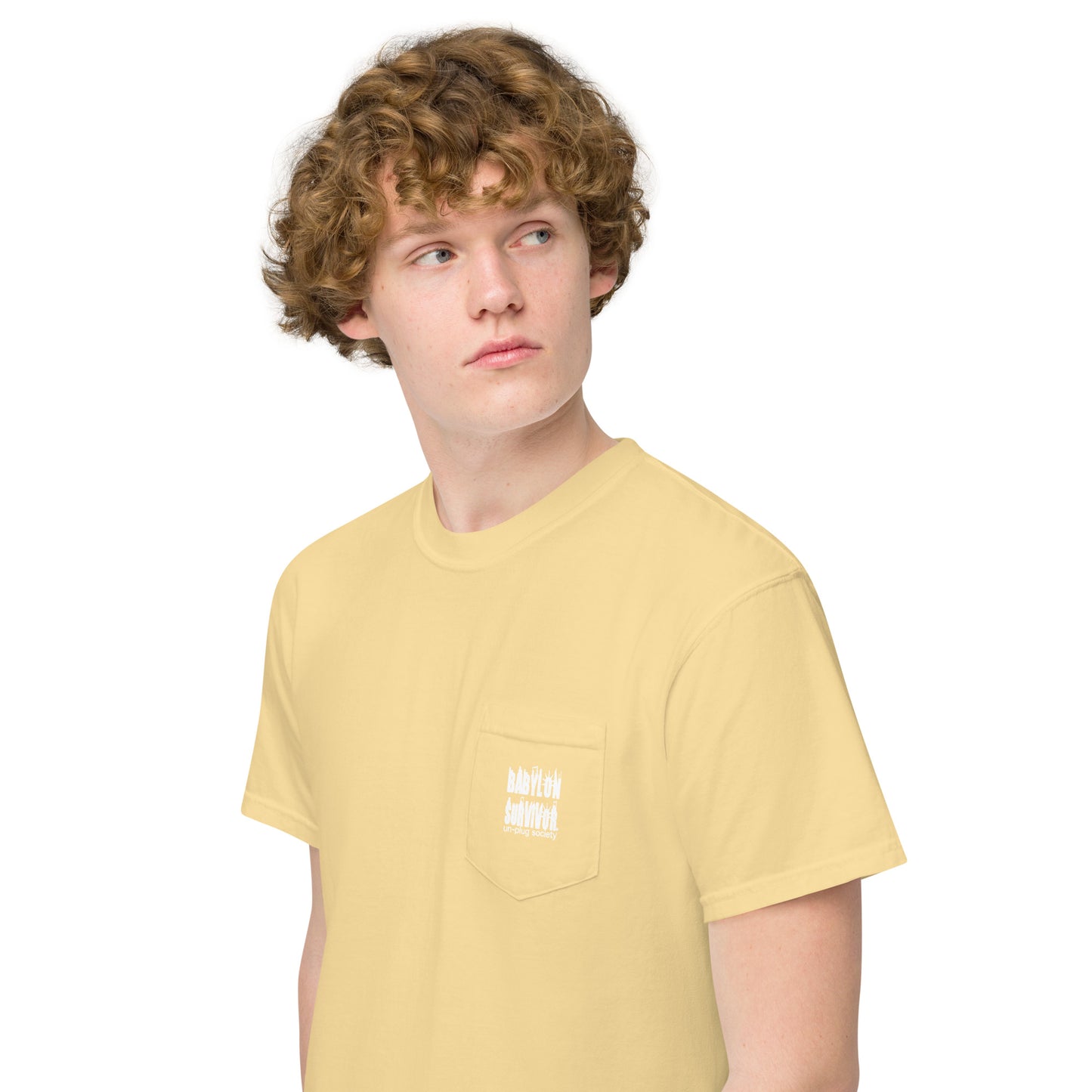 Babylon Survivor Unisex garment-dyed pocket t-shirt