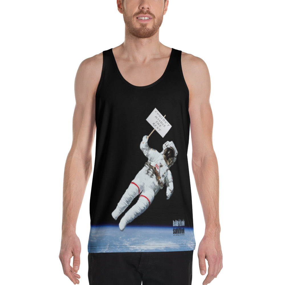 Couldn't Handle The Rent astronaut tank top