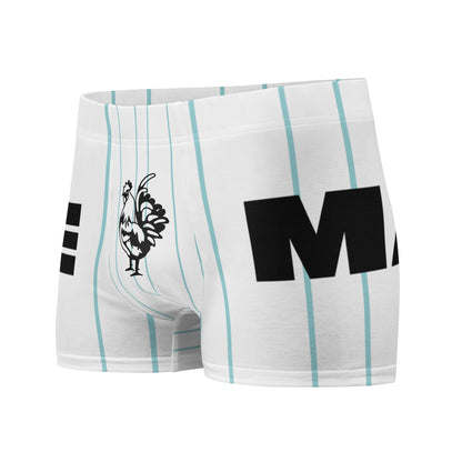 Massive Rooster funny boxer briefs – white, front view