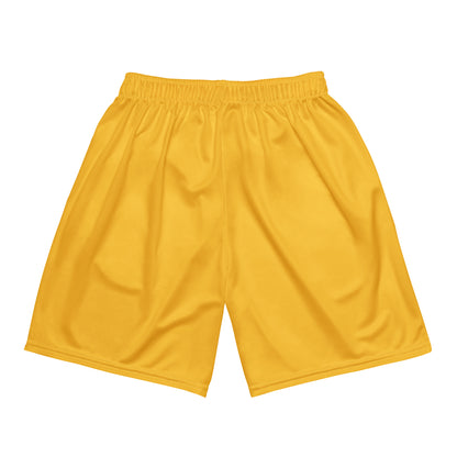 Moshiach 13 mesh basketball shorts – white, back view