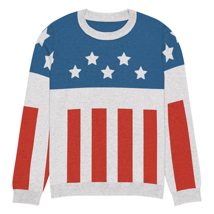Firestarter stars and stripes knitted sweater – front view
