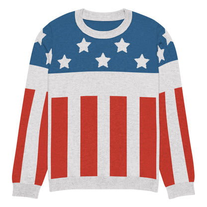 Firestarter stars and stripes knitted sweater – front view