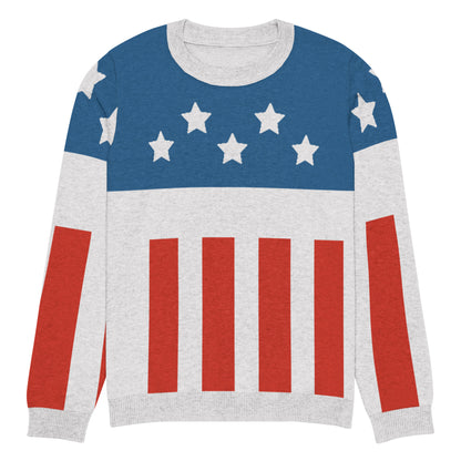Firestarter stars and stripes knitted sweater – front view