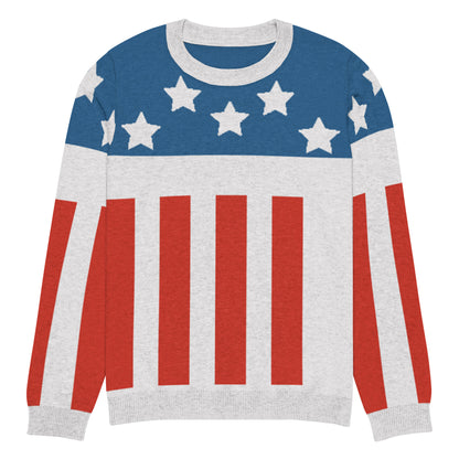 Firestarter stars and stripes knitted sweater – front view