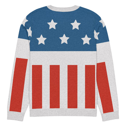 Firestarter stars and stripes knitted sweater – back view
