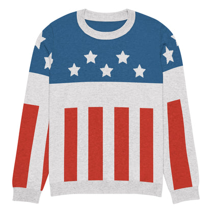 Firestarter stars and stripes knitted sweater – front view