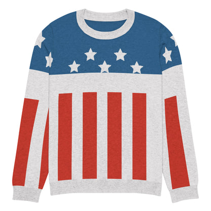 Firestarter stars and stripes knitted sweater – front view