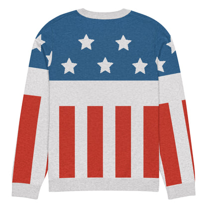 Firestarter stars and stripes knitted sweater – back view