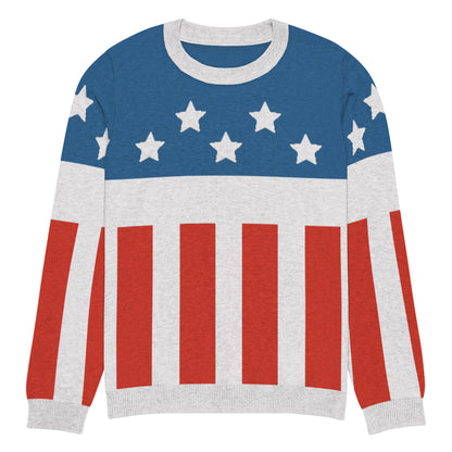Firestarter stars and stripes knitted sweater – front view