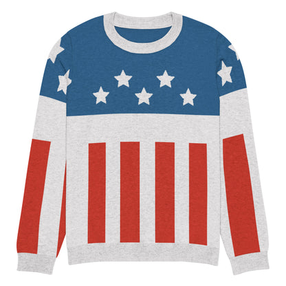 Firestarter stars and stripes knitted sweater – front view