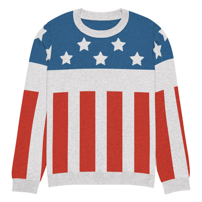 Firestarter stars and stripes knitted sweater – front view