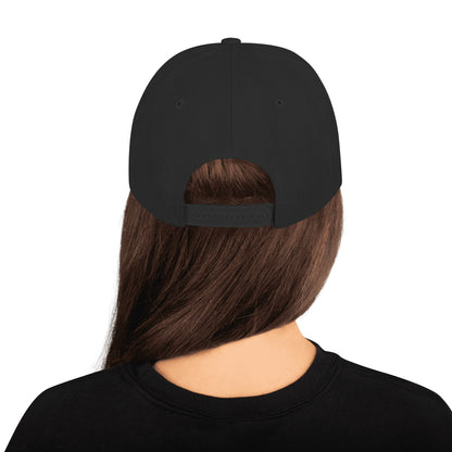 Emet Truth Infinity Hebrew snapback hat – black, back view