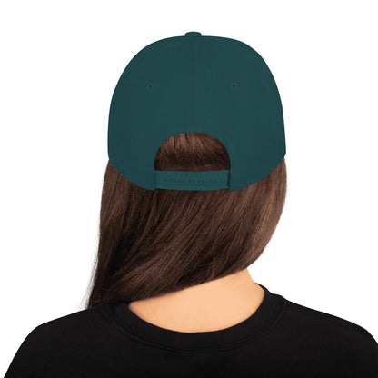 Emet Truth Infinity Hebrew snapback hat – spruce, back view