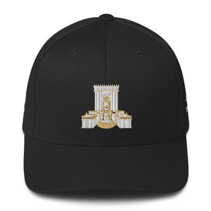 Holy Of Holies Ark of the Covenant structured cap – black, front view