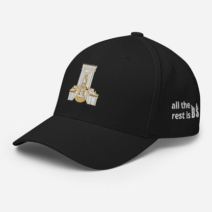 Holy Of Holies Ark of the Covenant structured cap – black, front view