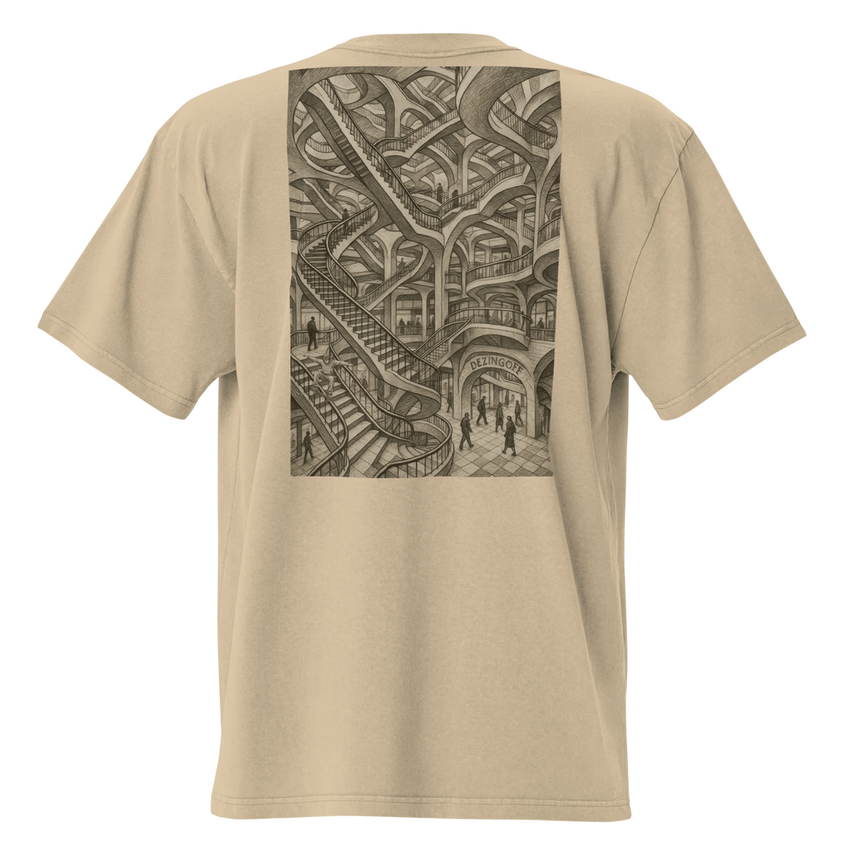 Dizengoff Maze Oversized faded t-shirt