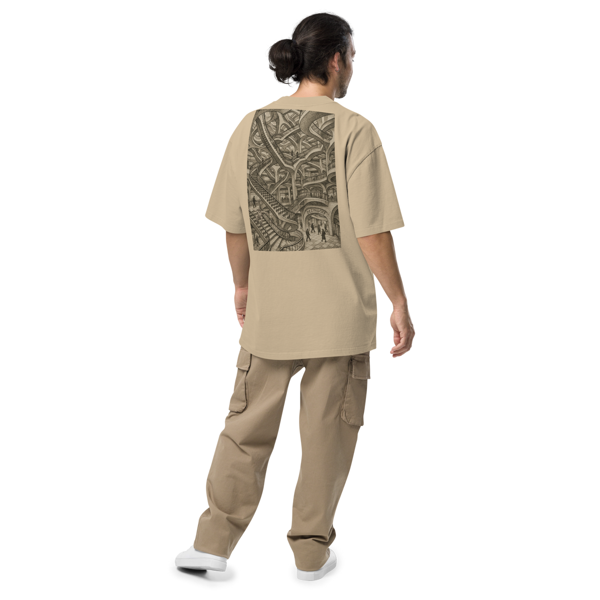 Dizengoff Maze Oversized faded t-shirt