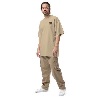 Dizengoff Maze Tel Aviv oversized faded t-shirt – khaki, front view