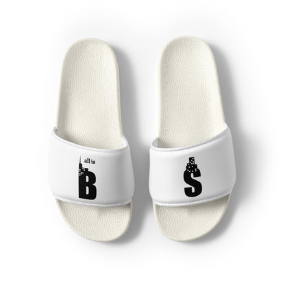 Babylon Survivor BS men's slides – white, front view