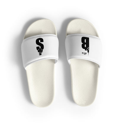 Babylon Survivor BS men's slides – white, front view (2)