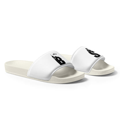 Babylon Survivor BS men's slides – white, front view