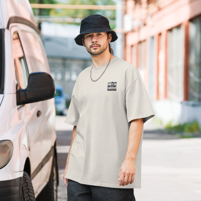 The Jewish Punisher oversized faded t-shirt – bone, front view