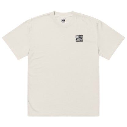 The Jewish Punisher oversized faded t-shirt – bone, front view (3)