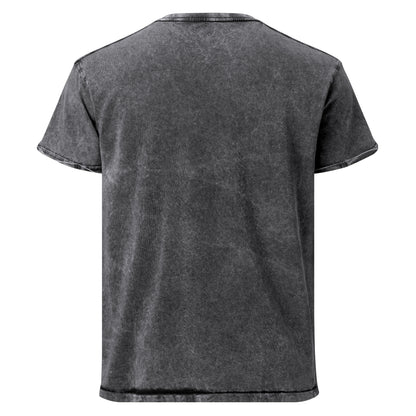 Babylon Survivor logo denim t-shirt – black, back view