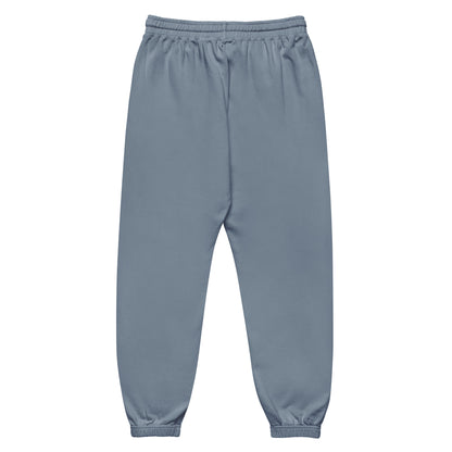 Babylon Survivor BS fleece sweatpants – blue jean, back view (2)