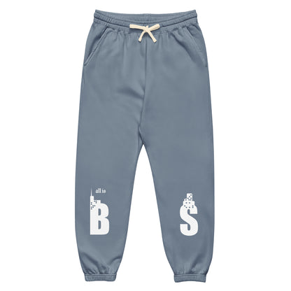 Babylon Survivor BS fleece sweatpants – blue jean, front view