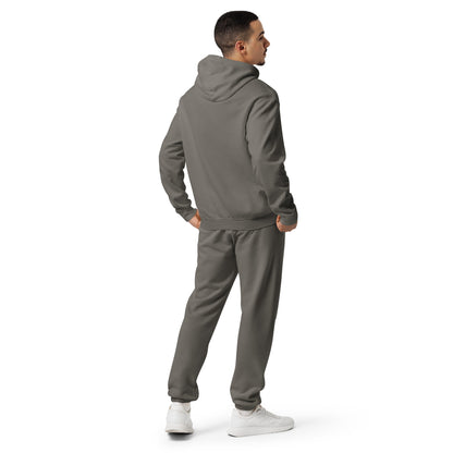 Babylon Survivor BS fleece sweatpants – pepper, back view (2)
