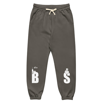 Babylon Survivor BS fleece sweatpants – pepper, front view (2)