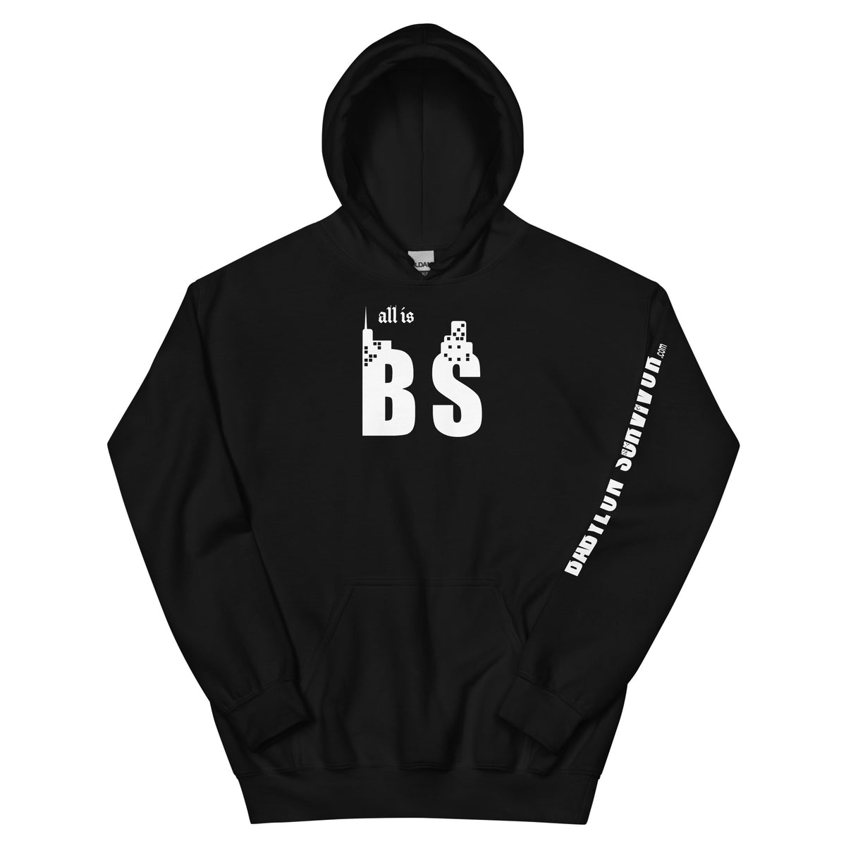 Babylon Survivor Unplug Society hoodie – black, front view