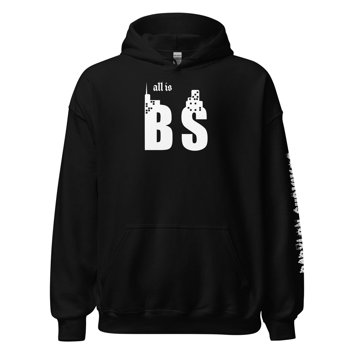 Babylon Survivor Unplug Society hoodie – black, front view (2)