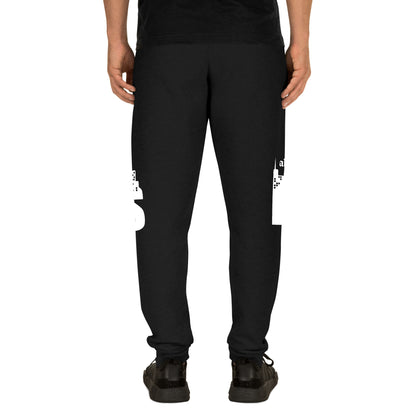 Babylon Survivor BS fleece joggers – black, back view