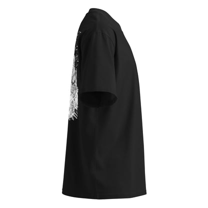 Babylon Is Falling Again organic oversized t-shirt – black