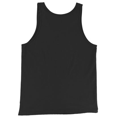Babylon Survivor Unplug Society black tank top – black, back view