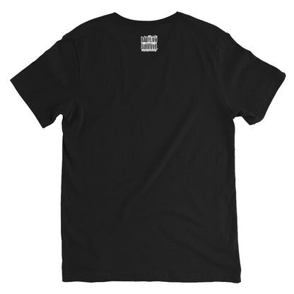 Goy Kadosh holy nation v-neck t-shirt – black, back view (2)
