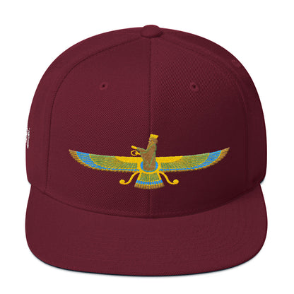 Zoroastrian Faravahar snapback hat
