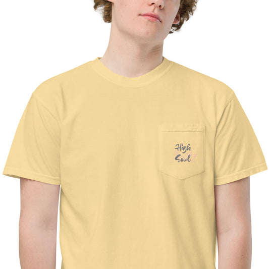 High Soul Unisex garment-dyed pocket t-shirt