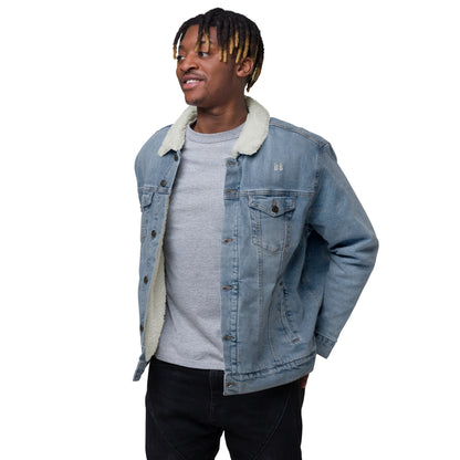 Babylon Survivor denim sherpa jacket – light, front view